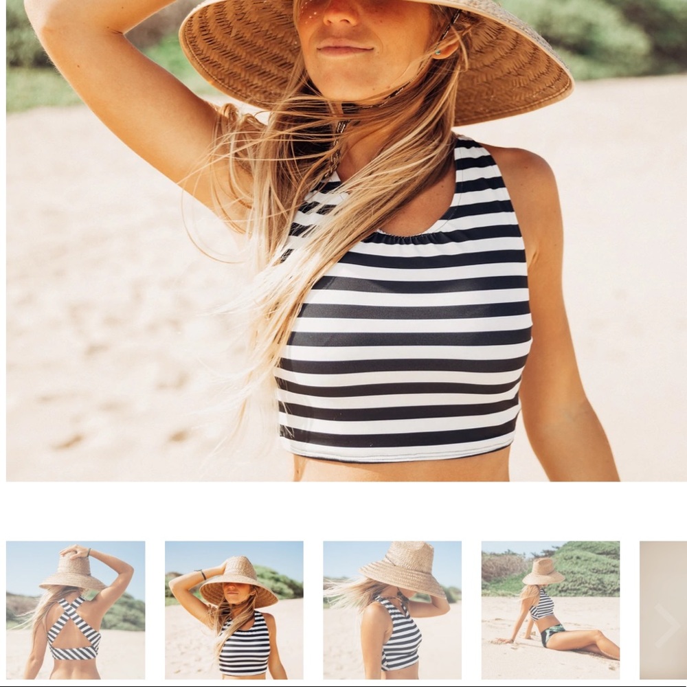 Swim crop top